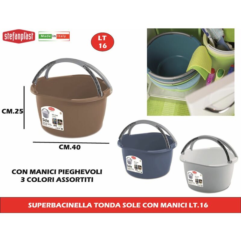 STEFANPLAST CESTA PORTABIANCHERIA CON MANICI