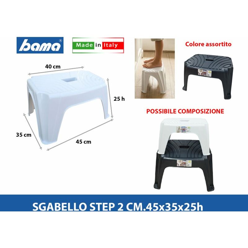 SGABELLO PLASTICA STEP 2 BAMA