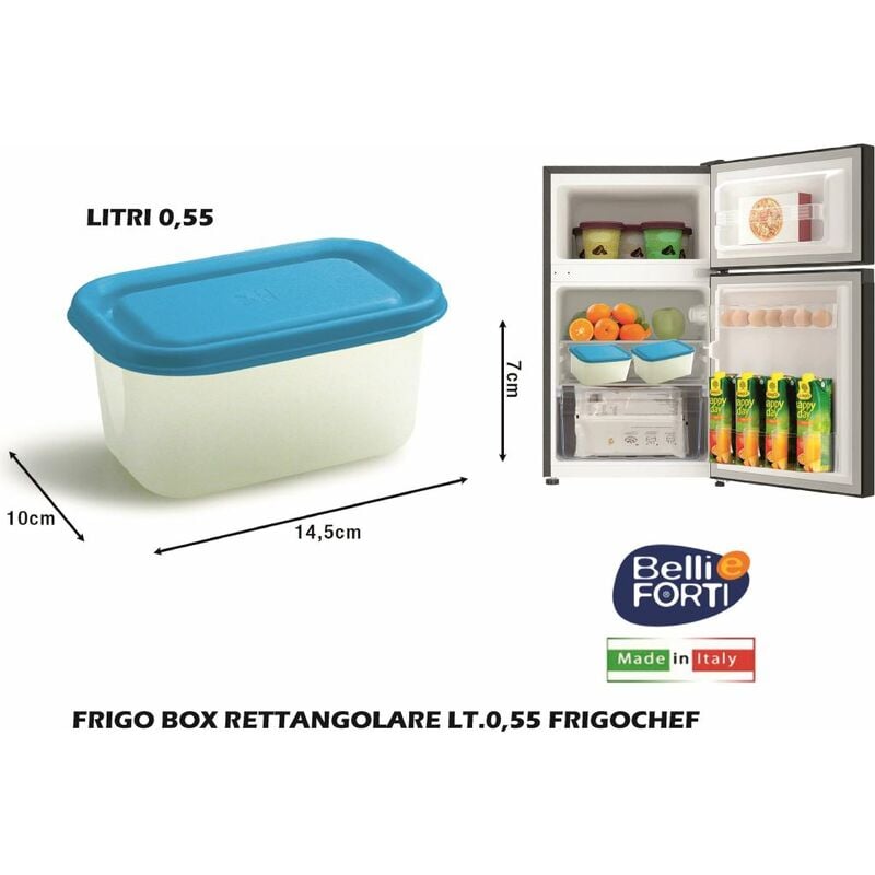 Contenitore ermetico Belli & Forti per alimenti rettangolare frigo box  Service