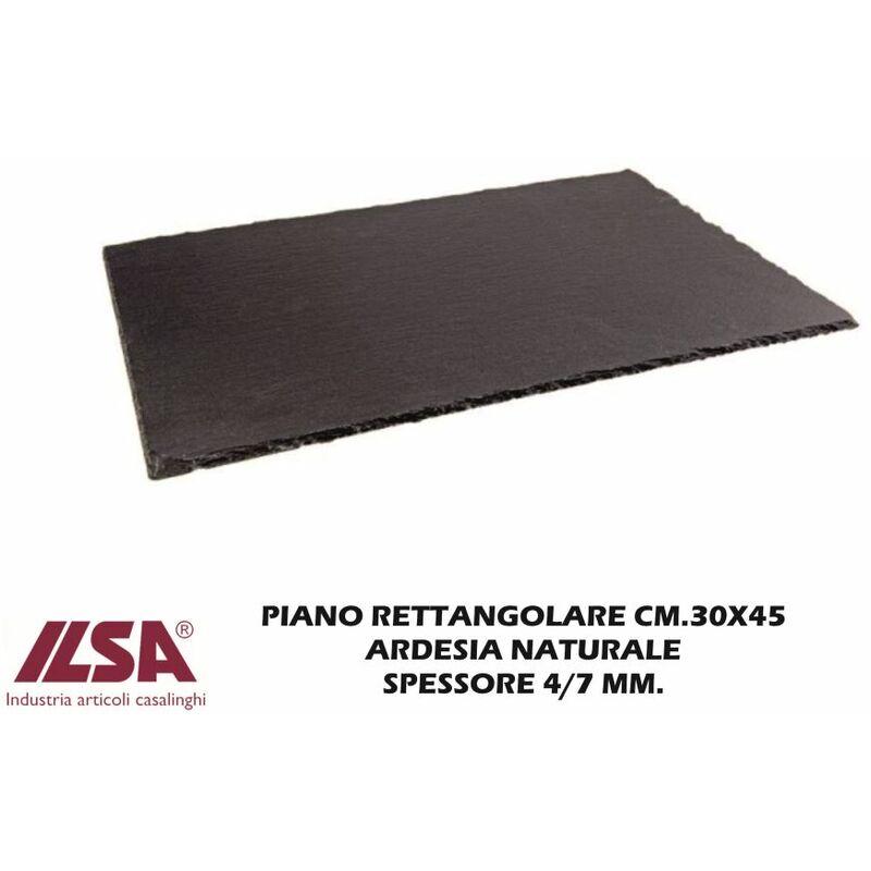 PIANO RETTANGOLARE CM.30X45 ARDESIA NATURALE SPESS. 4/7 MM.