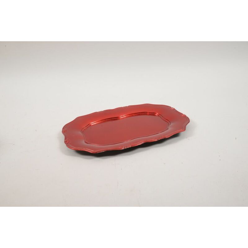 VASSOIO PLASTICA CM.38X26,5X2h ROSSO