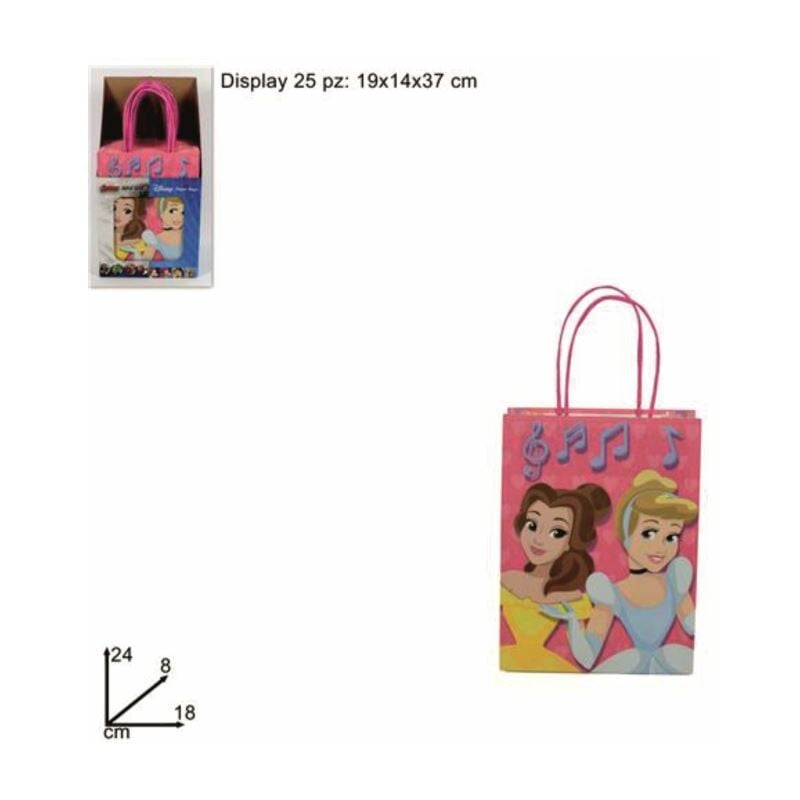 BUSTA CARTA REGALO CM.24X10X32h DISNEY PRINCESS