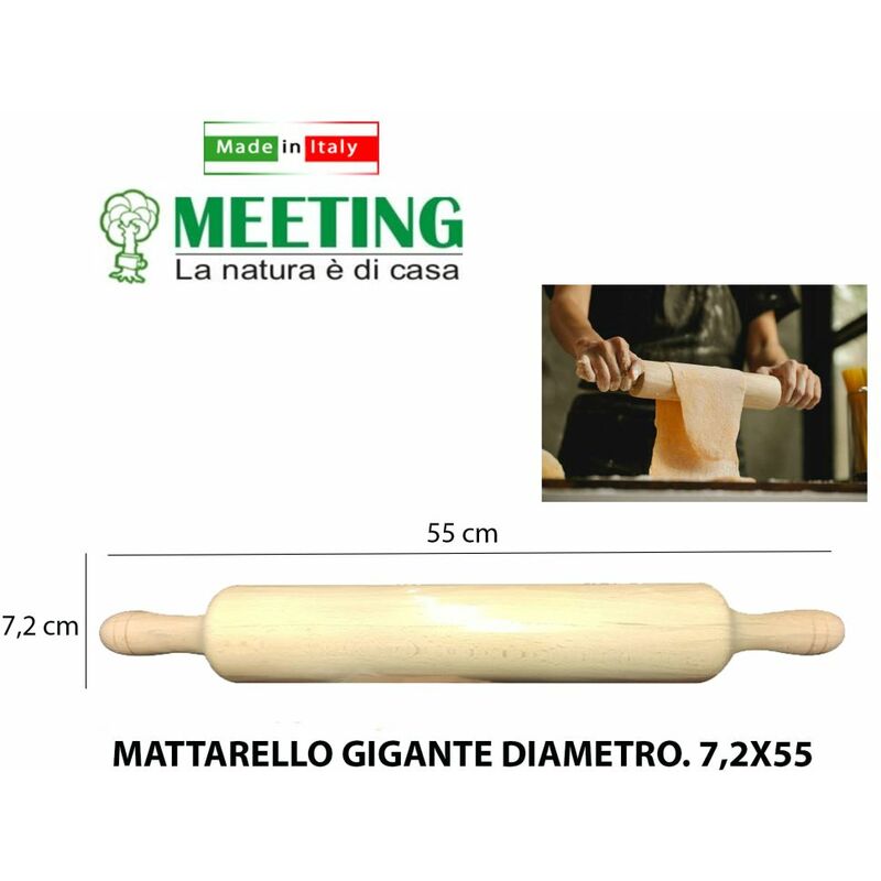 MATTARELLO LEGNO GIGANTE DIAM. CM.7,2X54