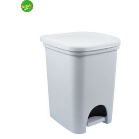 Gelco Design Pattumiera A Pedale Per Bagno 3 Litri - Metallo Bianco 23x17x26 Cm