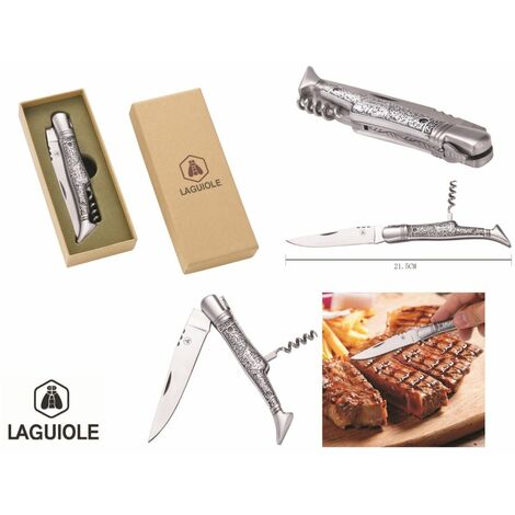 COLTELLO TIPO SICILIANO ACCIAIO INOX CM 17 - Hobby House Pro