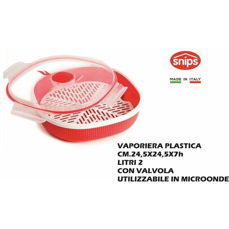 Beper BC.250 Vaporiera da 9 litri - Vaporiera Elettrica per Cottura al  Vapore di Riso, Pesce, Verdure, Carne - BFA Free : : Casa e cucina