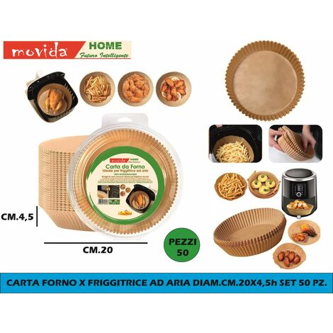 Carta Forno Cm.16X16X4,5H Set 50 Pz. X Friggitrice Ad Aria - Big