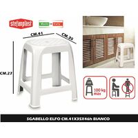 SGABELLO ELFO CM.41X35X46h BIANCO