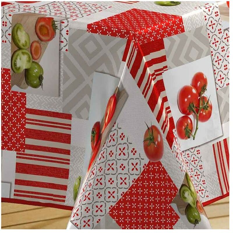 Nappe Toile cirée rectangulaire 140 x 250 cm – NORMANDIE CARREAUX ROUGE –  Livraison roulée sur tube au meilleur prix