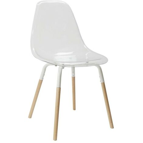 Chaise scandinave Phenix transparente (1/5)