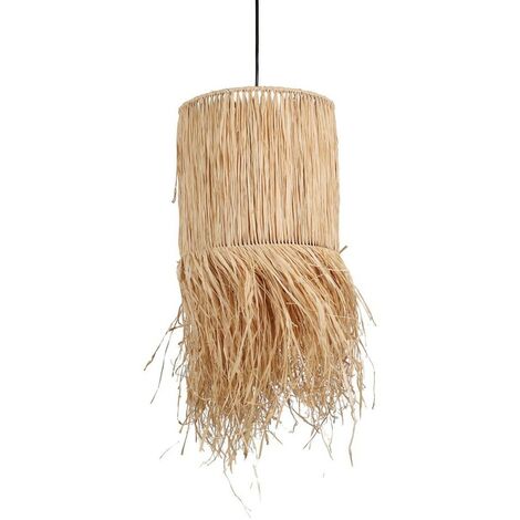Suspension Lungo raphia franges H60 (1/3)