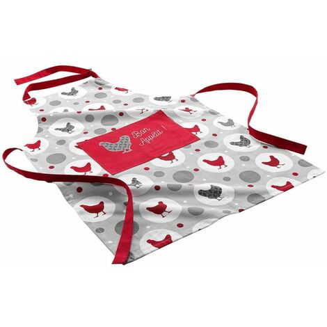 Tablier avec poche 60x84 cm Suzette coton (1/3)