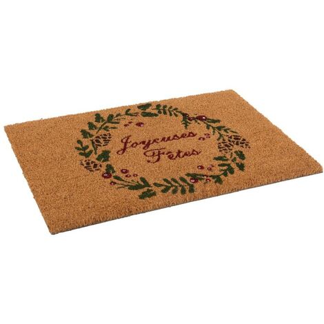 Paillasson Coco 40x60 cm Joyeuses fêtes