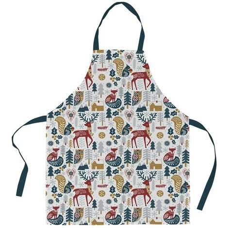 Tablier avec sangle ajustable 80x85 cm Warmy coton (1/4)