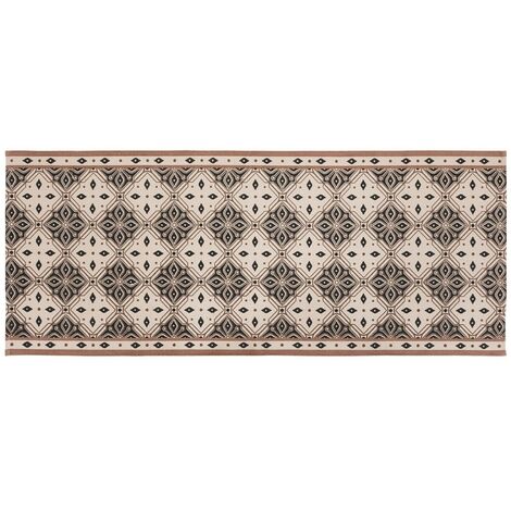 TAPIS DE COULOIR Antidérapant MONSTERA Feuilles La Gomme Gris 100 Cm 100x630 Cm 87154909