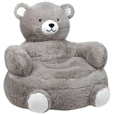 Pouf enfant Leo gris (1/3)