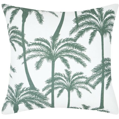 Housse de coussin 40x40 cm Adano vert coton