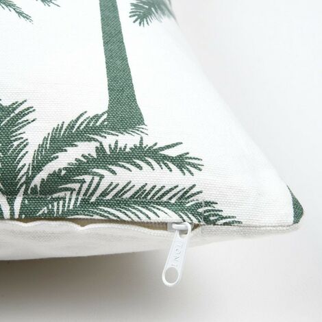 Housse de coussin 40x40 cm Adano vert coton