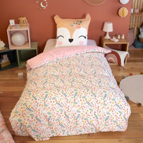Housse de couette 140x200 + 1 taie Leila microfibre