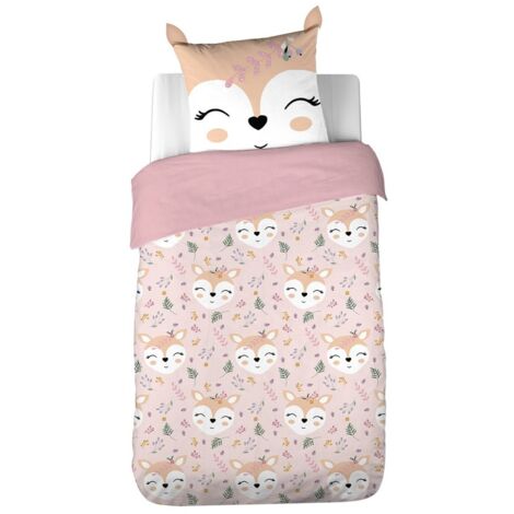 Housse de couette 140x200 + 1 taie Leila microfibre