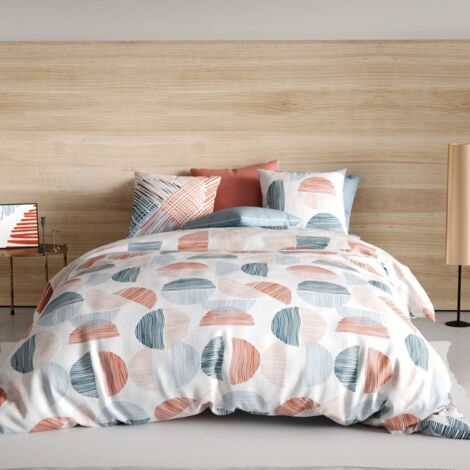 Housse de couette en lin lavé 240x220cm - blanc capelan