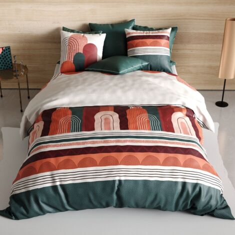 Housse de couette 240x220 Galio + 2 taies coton 57 fils (1/3)