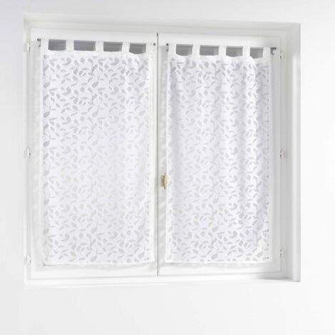 Paire de voilages à passants 60x160 maille Manon (1/4)