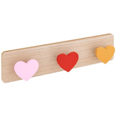 Patère 3 crochets Amour bois