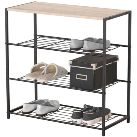 Etagère range chaussures 3 niveaux 63x30xh63cm (1/3)