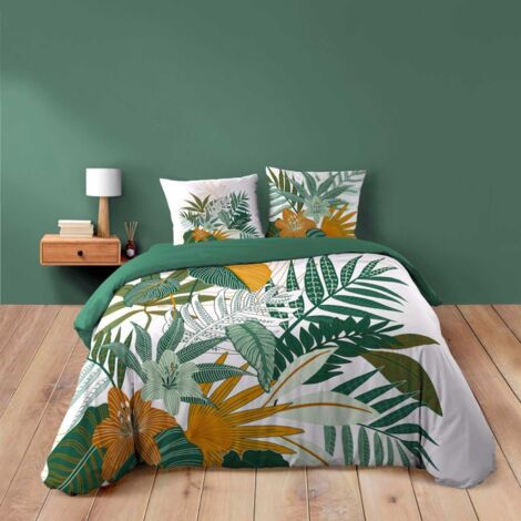 Housse de couette 240x220 + 2 taies FLORIDA 100% coton