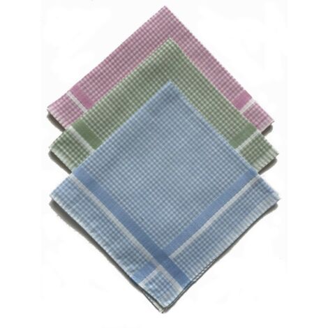 Mouchoir Coton Mouchoirs Coton Emlstyle - Lot 12 Pièces - 40x40cm - Motif Carreaux - Qualité Supérieure Mouchoirs Coton Homme - 2