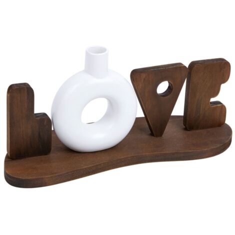 Mot déco à poser céramique et Mdf LOVE (1/3)