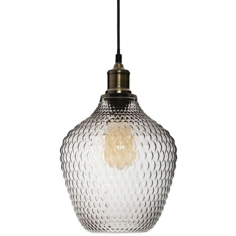 Suspension en verre fumé Omaha H25 (1/4)