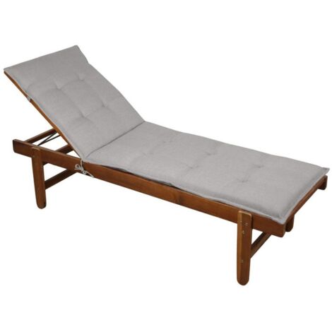 Coussin de bain de soleil 60x190x4 cm Naturel (1/3)