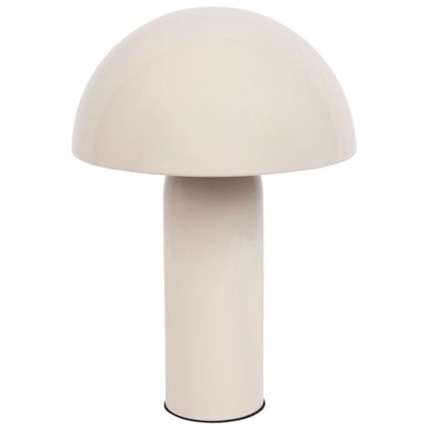 Lampe en métal champignon coloris beige (1/4)