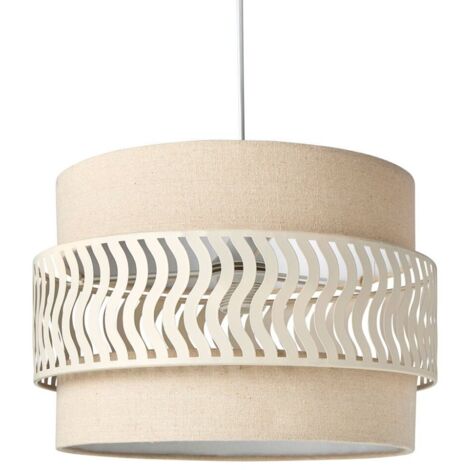 Suspension lin et métal diamètre 34cm (1/5)