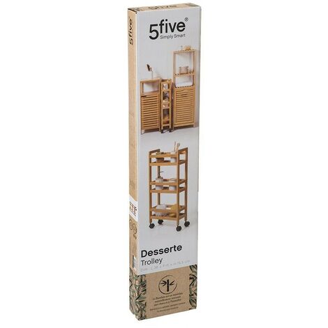 Desserte fine 3 niveaux bambou