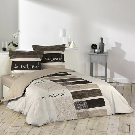 Housse de couette 200x200 + 2 taies So natural coton (1/2)