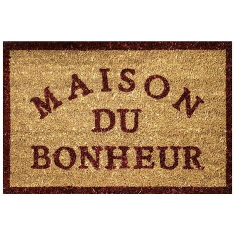 Paillasson Coco 40x60 cm Bonheur (1/2)