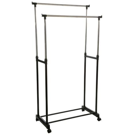 Portant à vêtements Icare modulable double (1/4)