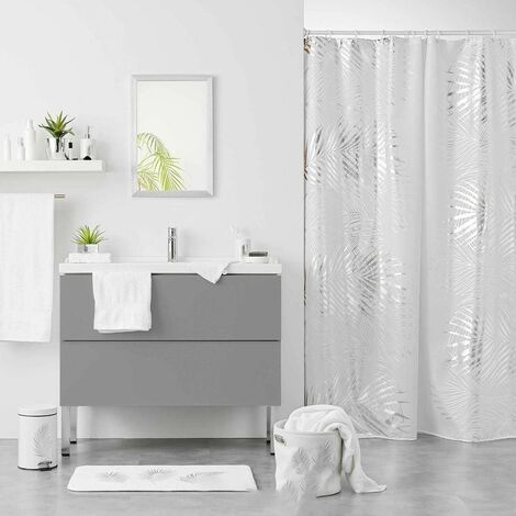 Poubelle à pédale 3L métal Orbella blanc argent