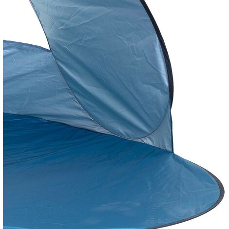 Jsdoin Tente De Plage Pop Up Anti-UV 50+ Pour 2-3 Personnes - Abri Plage Bleu Avec Sac Transport Et Piquets
