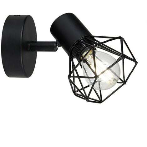Applique spot orientable Diamont noir