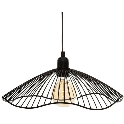 Suspension métal filaire Galt noir D34 (1/4)
