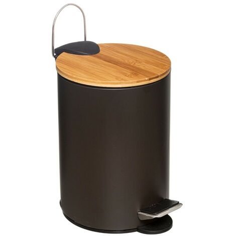Poubelle à pédale 3L Charbon Modern (1/3)