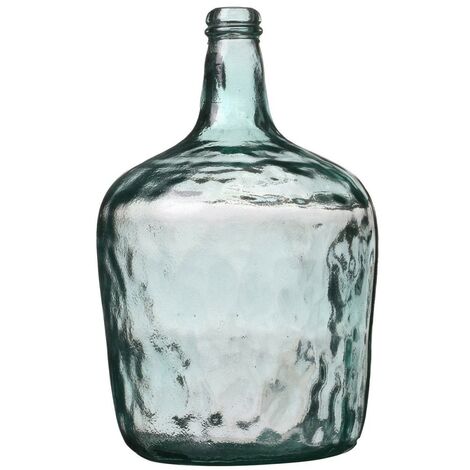 Vase dame Jeanne 10L en verre recyclé – Hauteur 40 cm – Diamètre 24,5 cm – Charme rustique pour décoration intérieure – Fornord