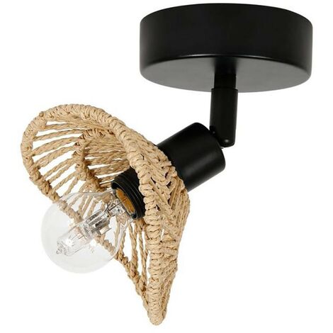 Applique Spot Orientable Gu10, Chrome Noir Laser