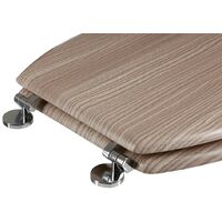 abattant wc bois foncé