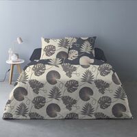 Housse de couette 240x220 Olivia gris + 2 taies