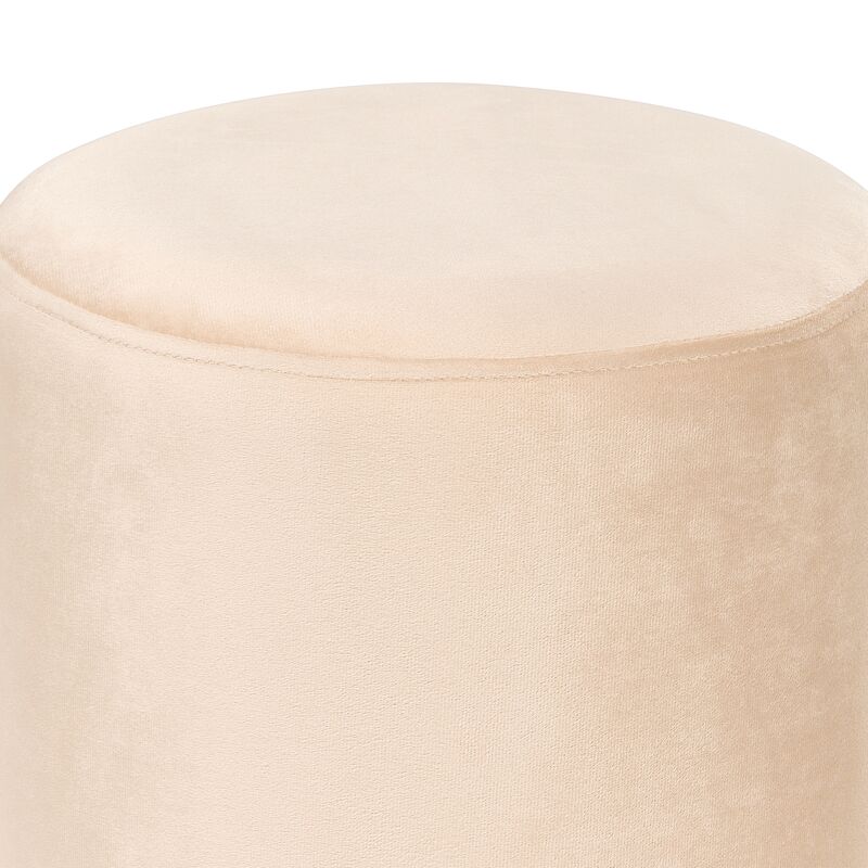 Pouf Carré Beliani Multan – Beige, Coton, 45x45 Cm, Assise D'appoint Bohème